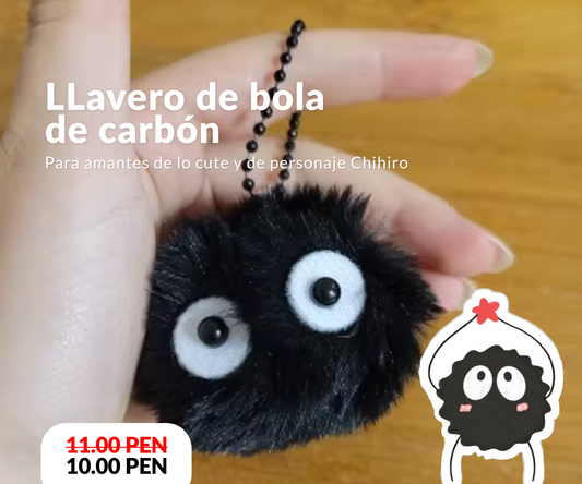 LLavero de bola de carbón