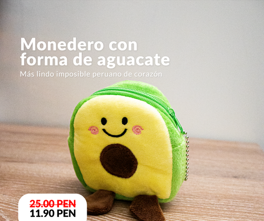 Monedero con forma de aguacate